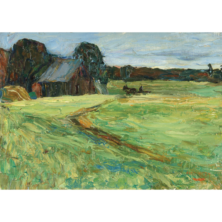  瓦西里·康丁斯基 wassily kandinsky ——谷仓的小马